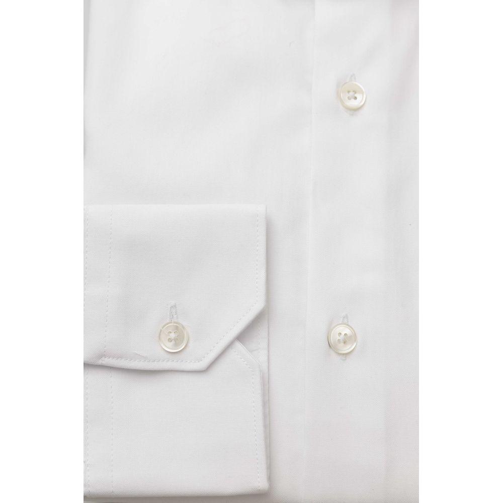 Bagutta White Cotton Men Shirt Bagutta