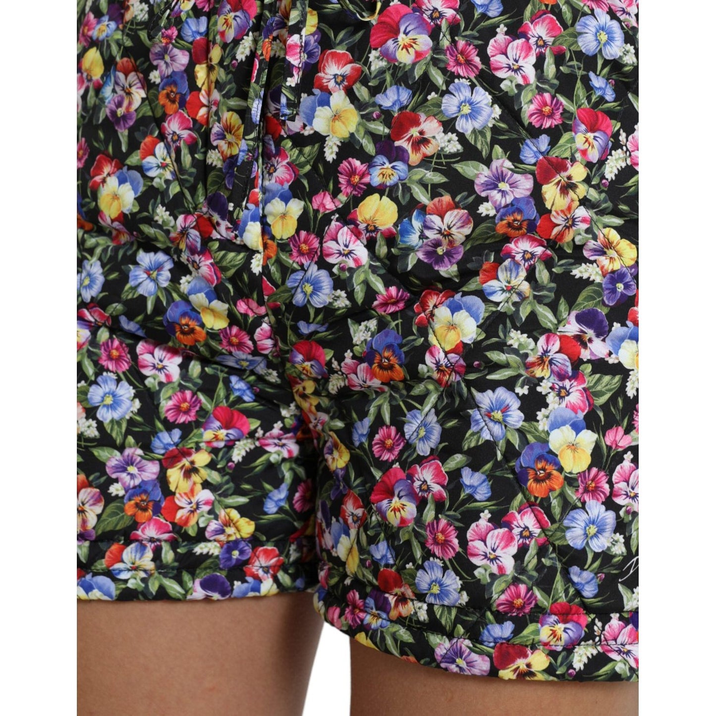 Dolce & Gabbana Vibrant High Waist Floral Shorts Dolce & Gabbana