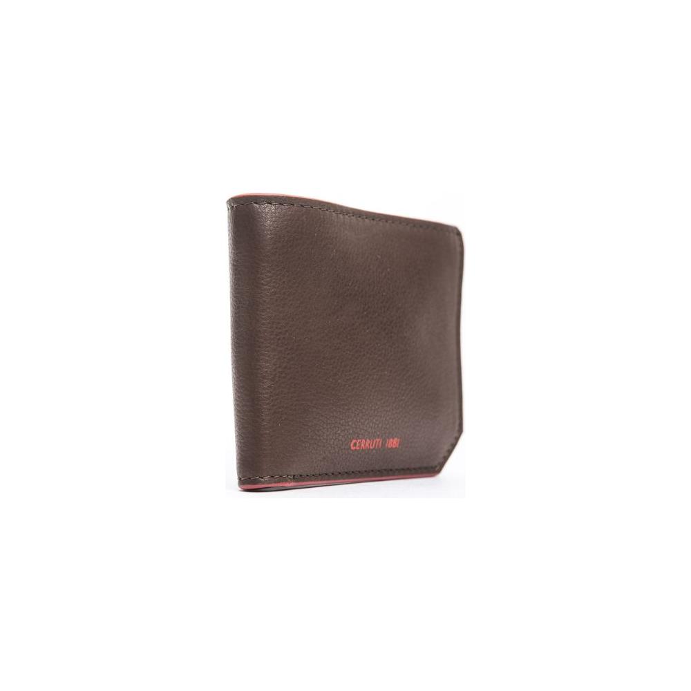 Cerruti 1881 Brown Calf Leather Men Wallet Cerruti 1881