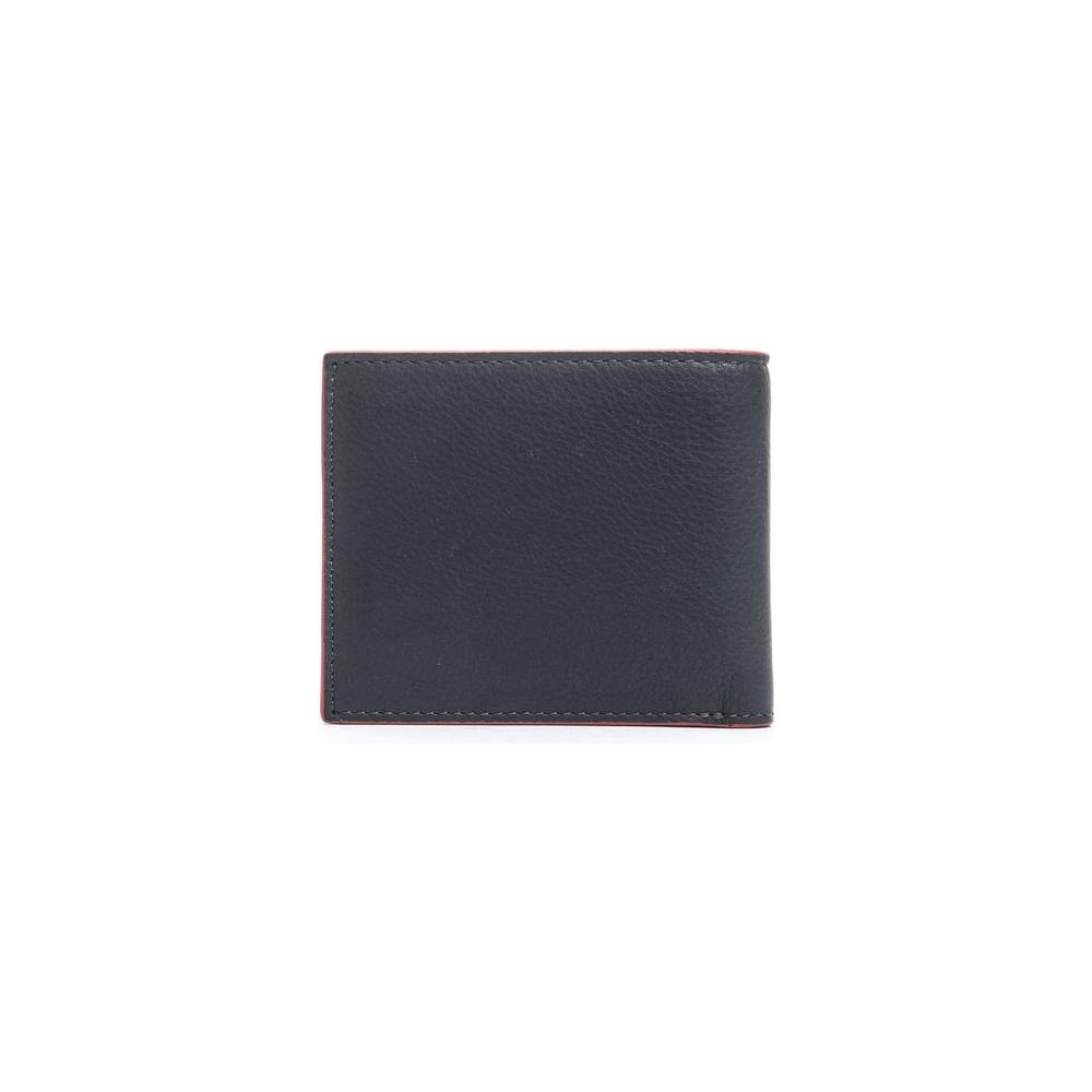 Cerruti 1881 Blue Calf Leather Men Wallet Cerruti 1881