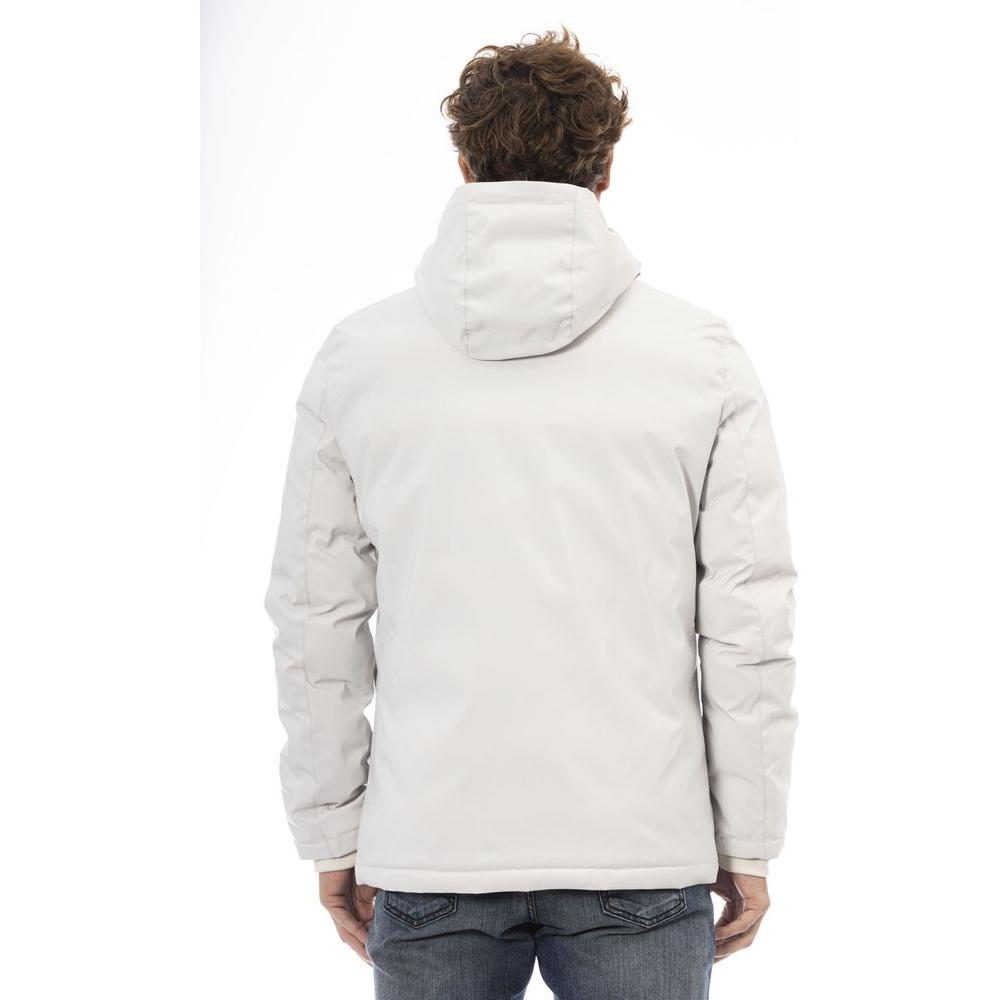 Baldinini Trend White Polyester Men Jacket Baldinini Trend