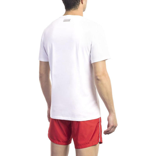 Bikkembergs White Cotton Men's T-Shirt Bikkembergs