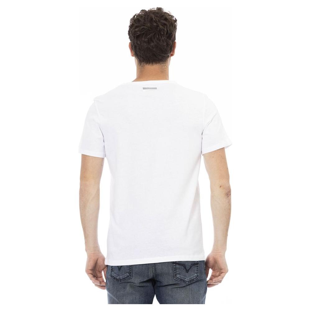 Bikkembergs White Cotton Men T-Shirt Bikkembergs