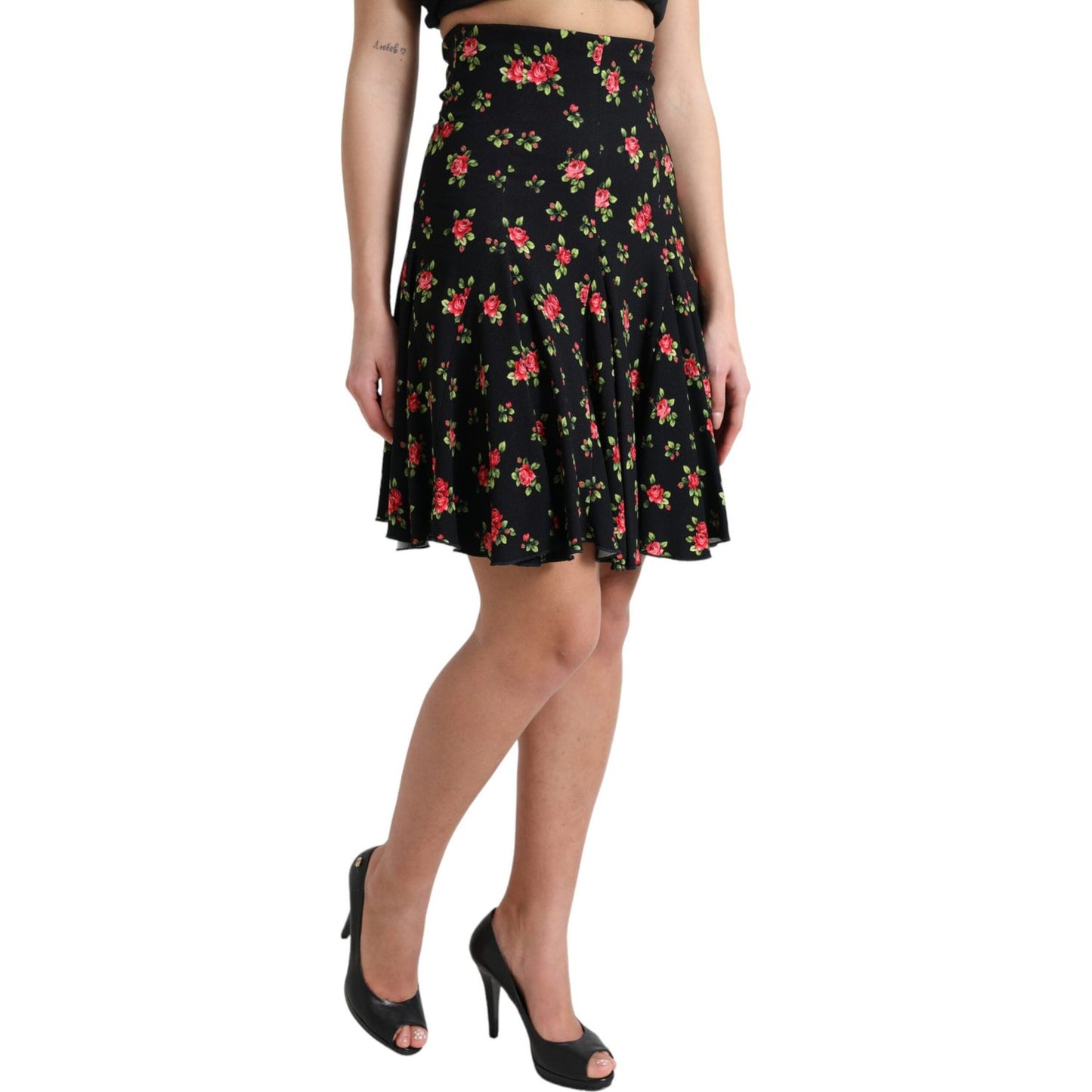 Dolce & Gabbana Floral A-Line Mini Skirt with High Waist Dolce & Gabbana