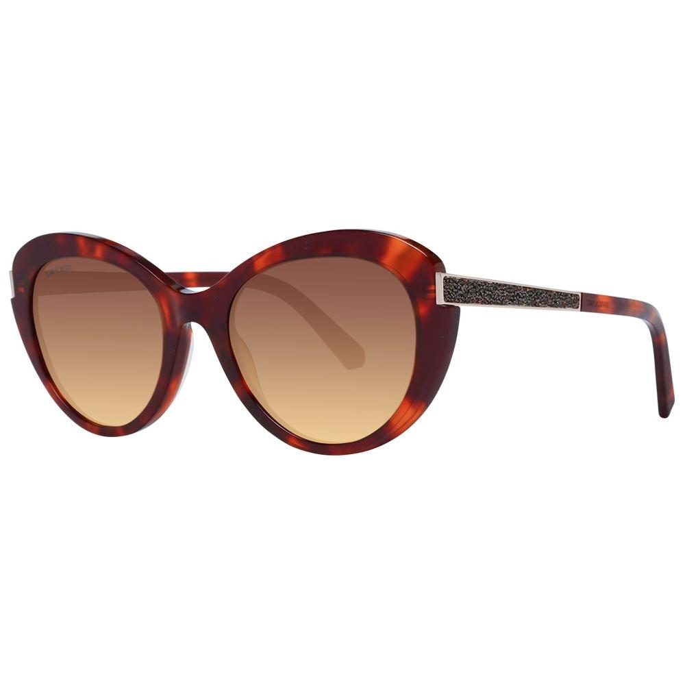 Brown Women Sunglasses Swarovski