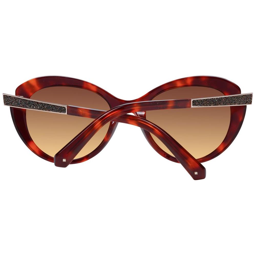 Brown Women Sunglasses Swarovski