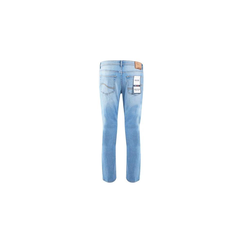 Yes Zee Sleek Comfort Denim Five-Pocket Light Wash Jeans Yes Zee