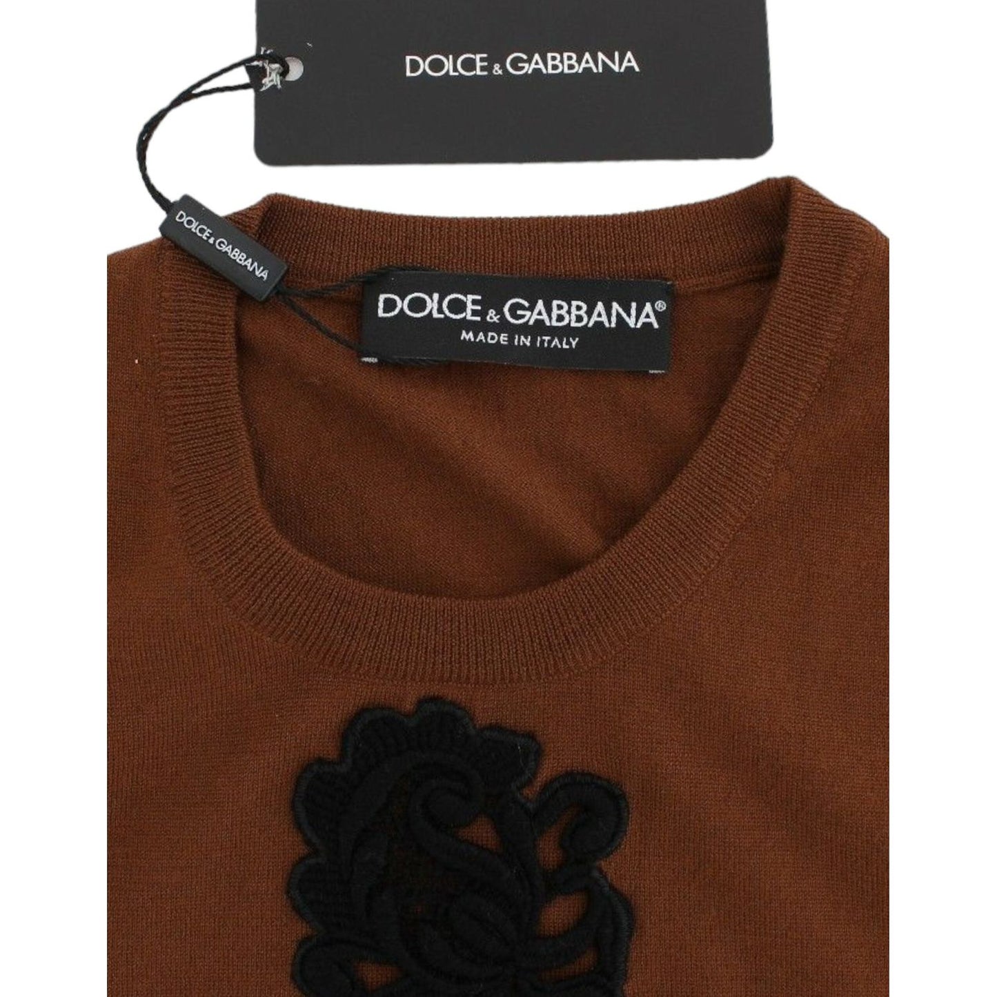 Dolce & Gabbana Timeless Wool and Lace Sleeveless Vest Dolce & Gabbana