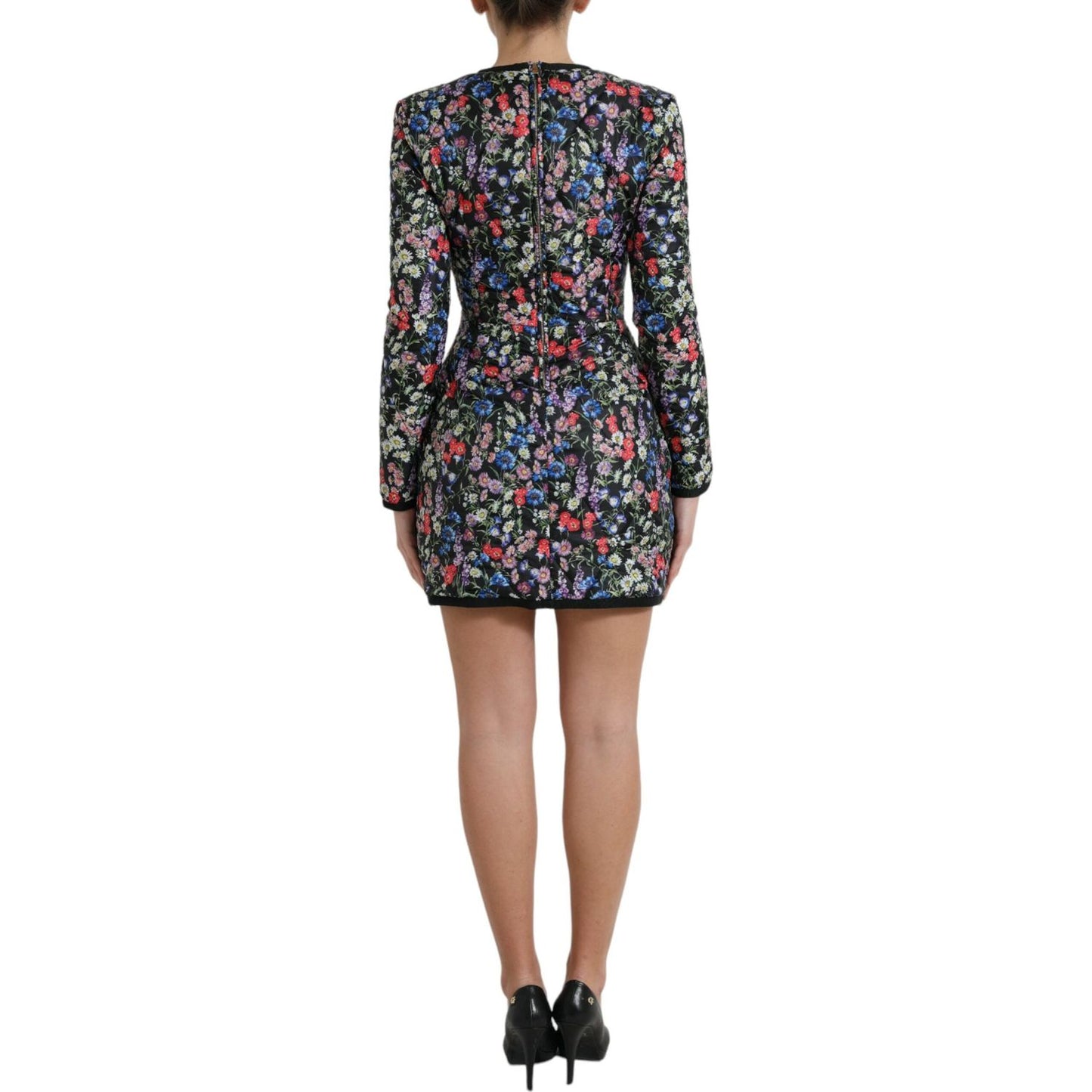 Dolce & Gabbana Floral Sheath Mini Dress Elegance Dolce & Gabbana