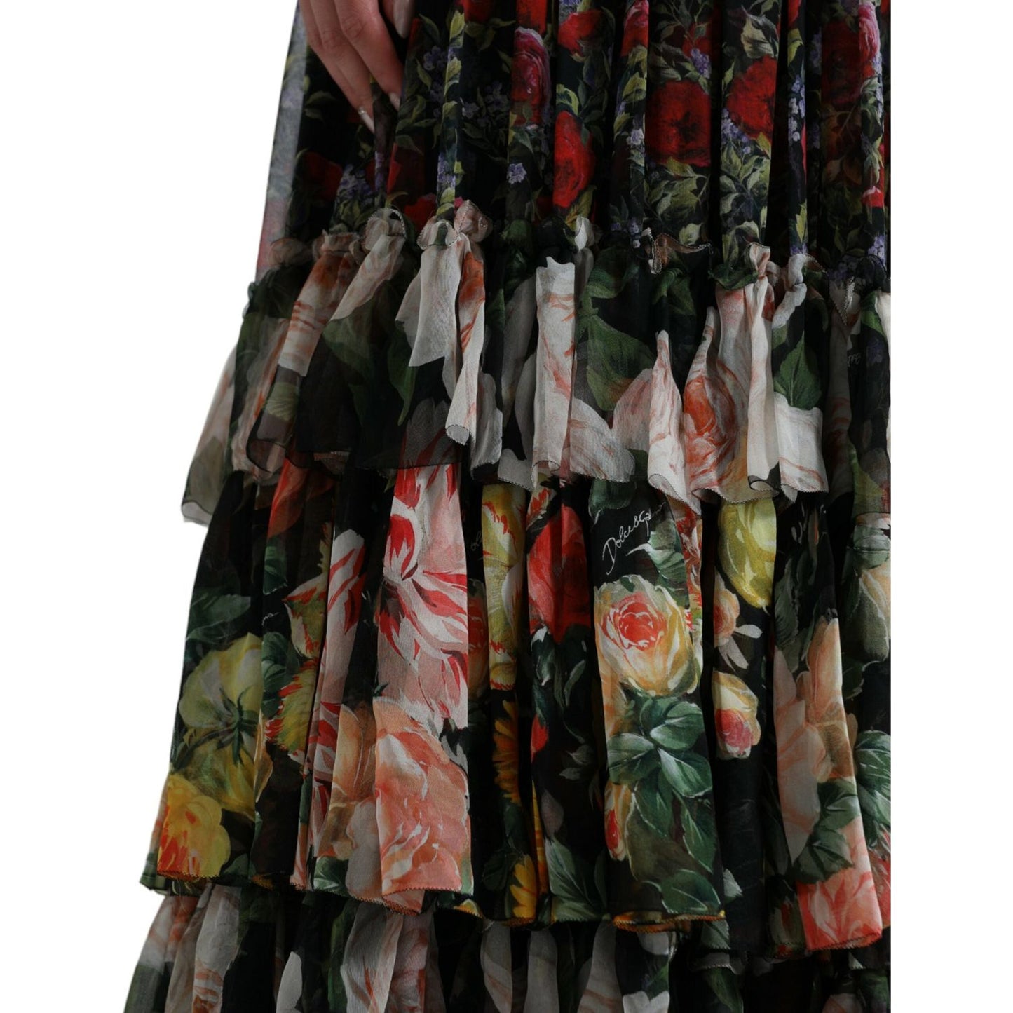 Dolce & Gabbana Vibrant Silk Floral Maxi Dress Dolce & Gabbana