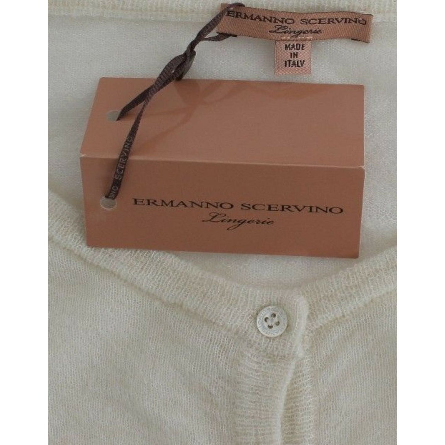 Ermanno Scervino Chic Cropped Alpaca Blend Sweater Ermanno Scervino