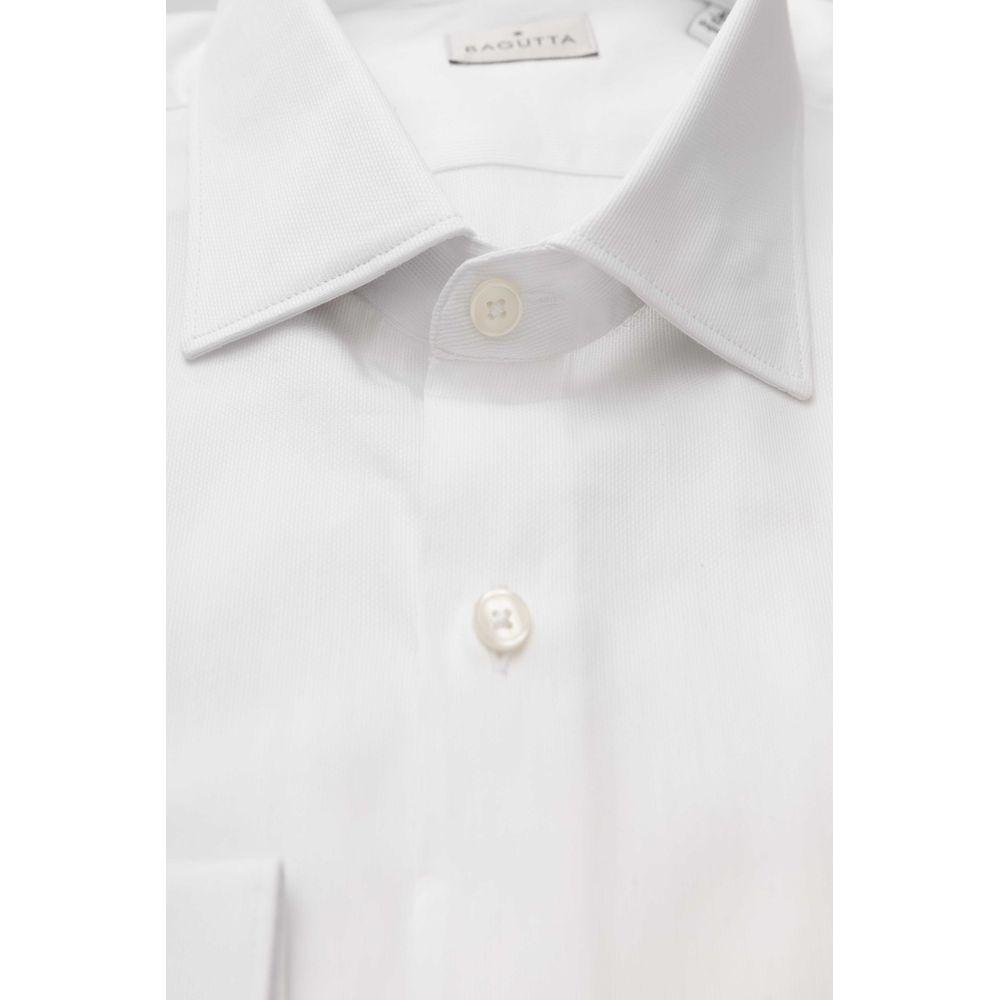 Bagutta White Cotton Men's Shirt Bagutta