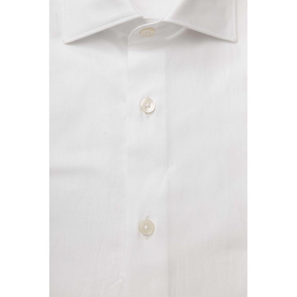 Bagutta White Cotton Men Shirt Bagutta