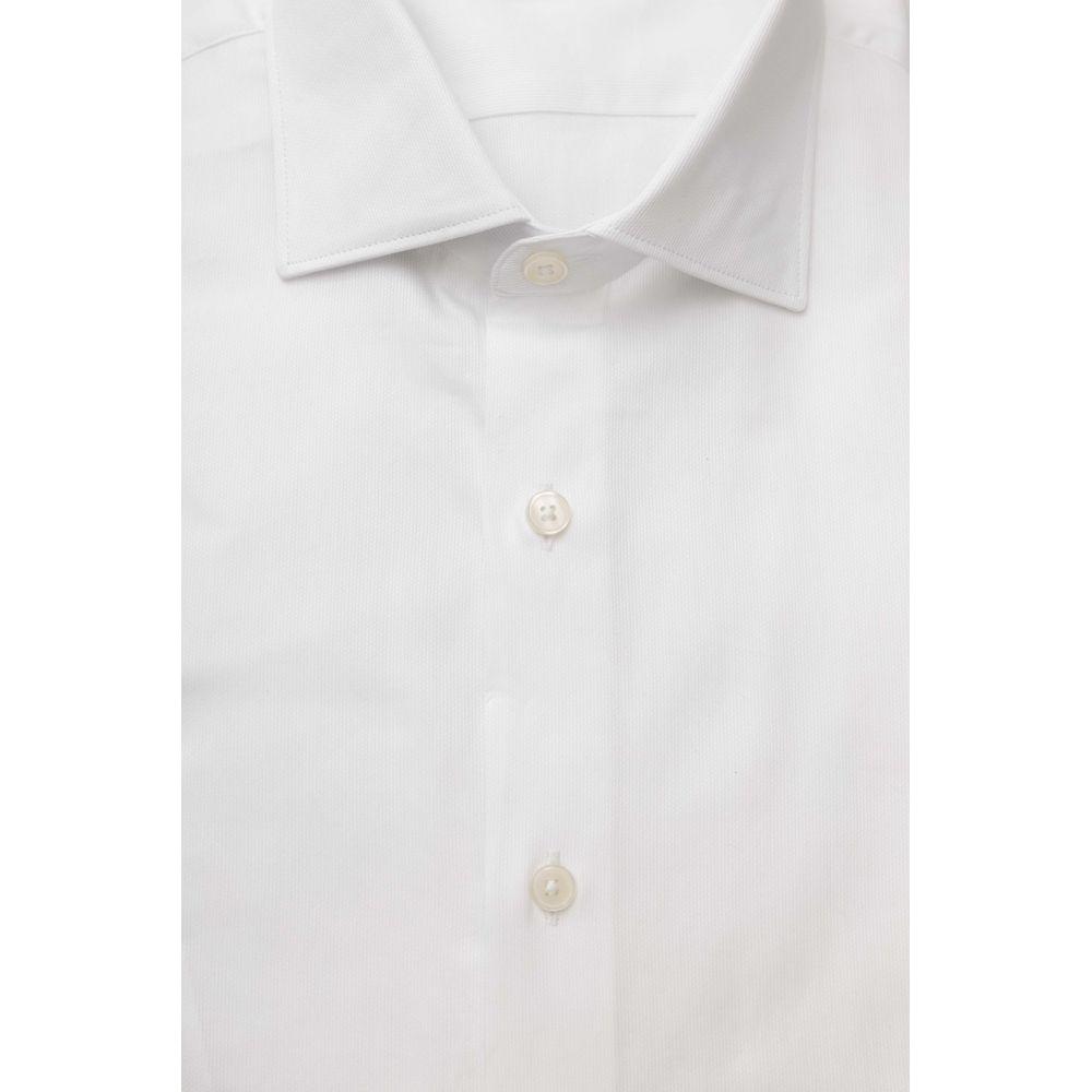 Bagutta White Cotton Men's Shirt Bagutta