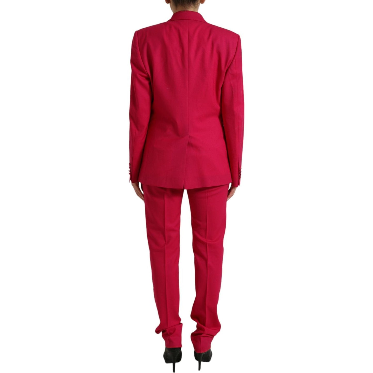 Dolce & Gabbana Elegant Red Slim Fit 3 Piece Martini Suit Dolce & Gabbana