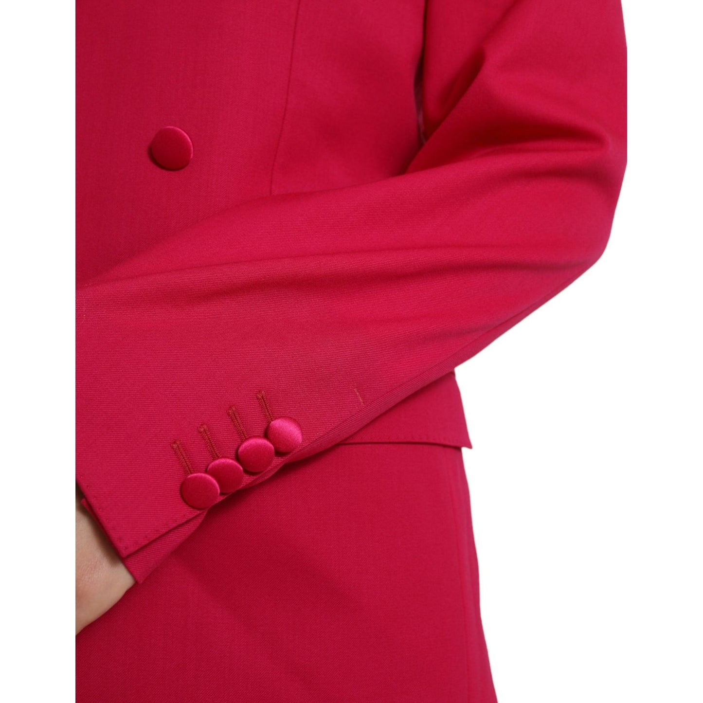 Dolce & Gabbana Elegant Red Slim Fit 3 Piece Martini Suit Dolce & Gabbana