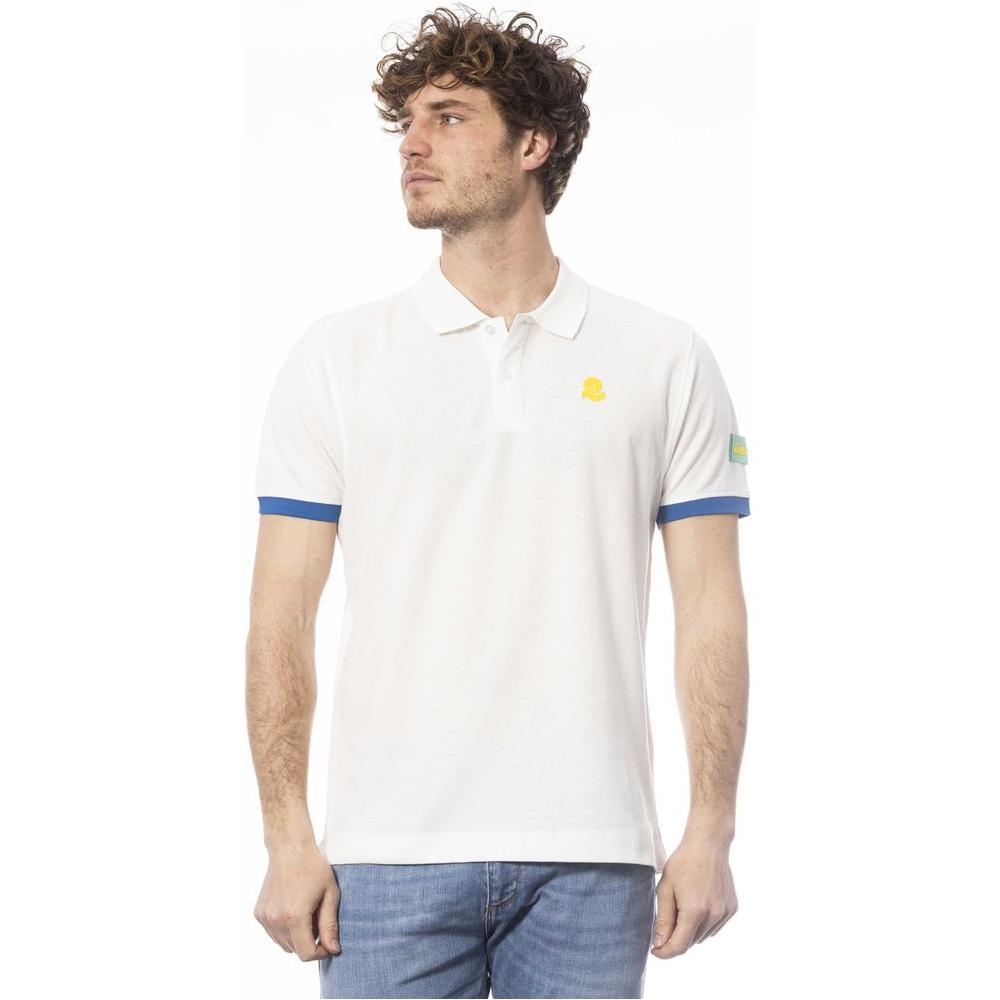 Invicta White Cotton Men Polo Shirt Invicta