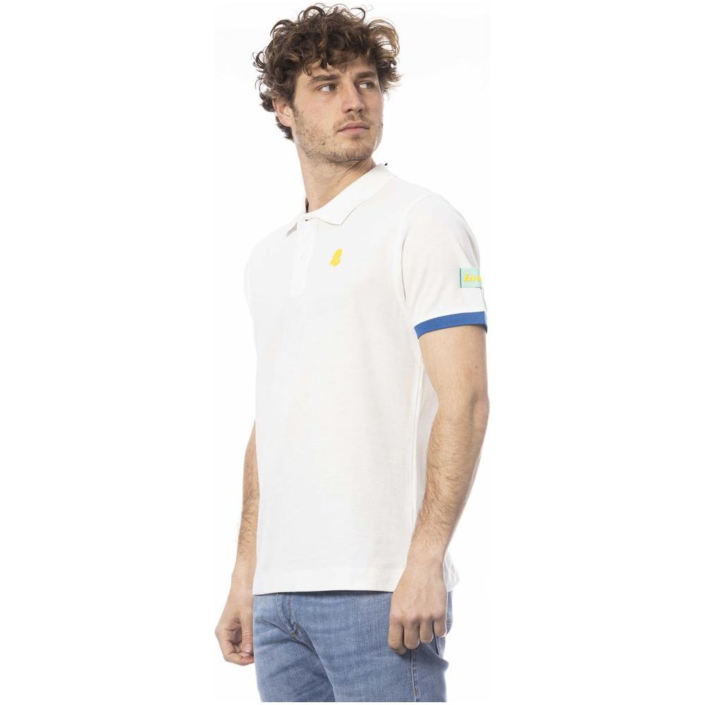 Invicta White Cotton Men Polo Shirt