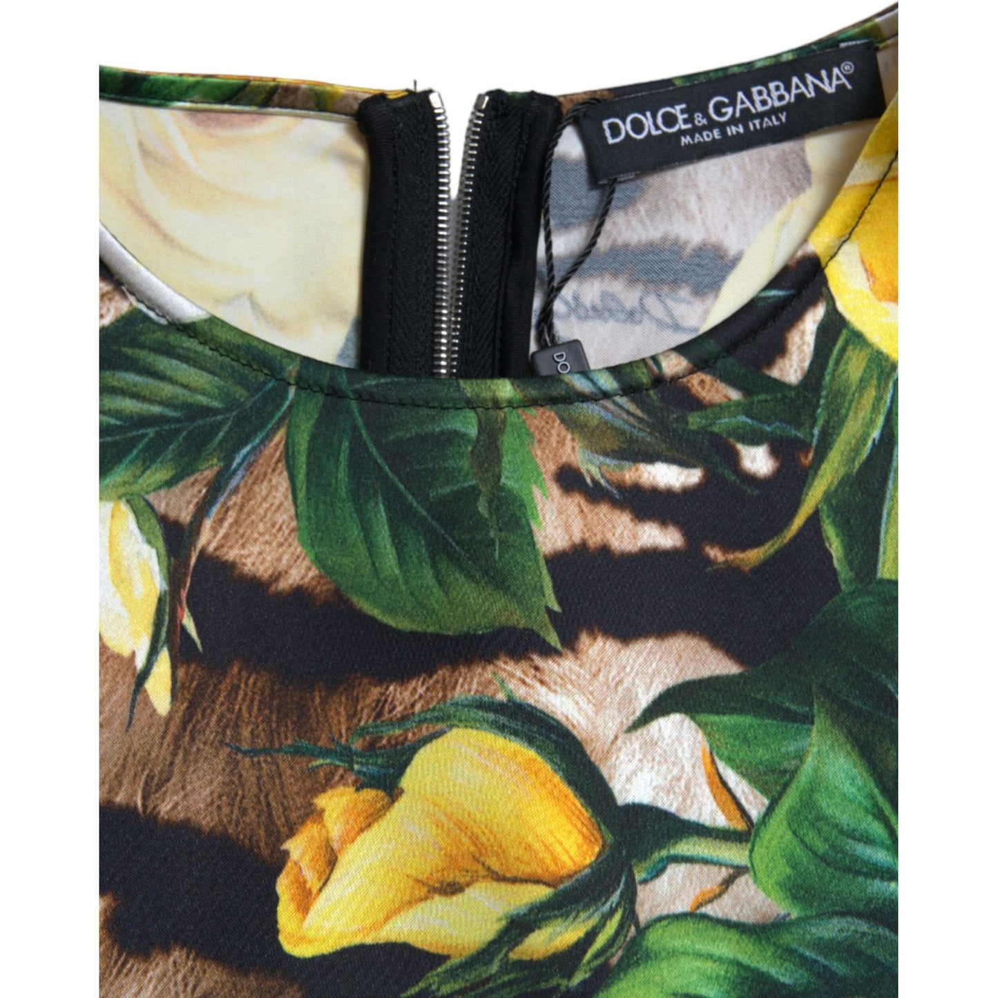 Dolce & Gabbana Elegant Floral Cropped Blouse Top Dolce & Gabbana