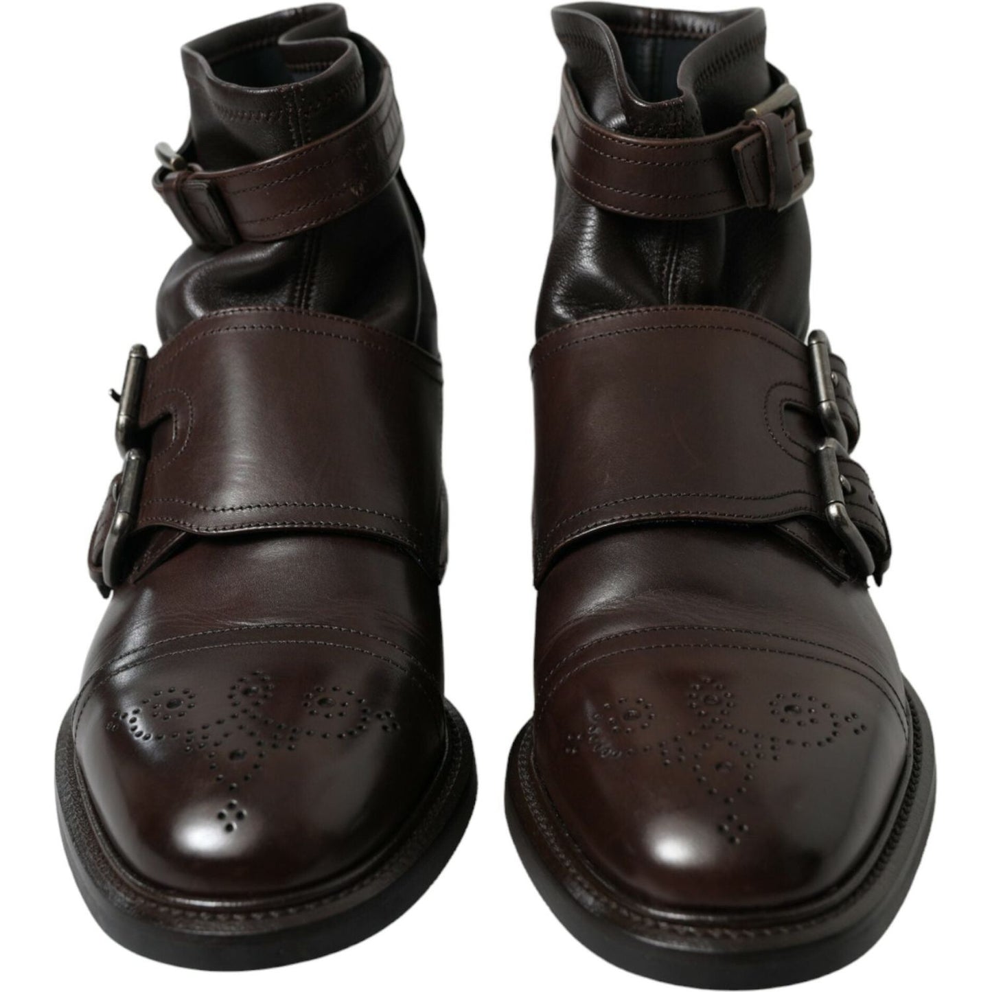 Dolce & Gabbana Elegant Mens Leather Ankle Boots Dolce & Gabbana