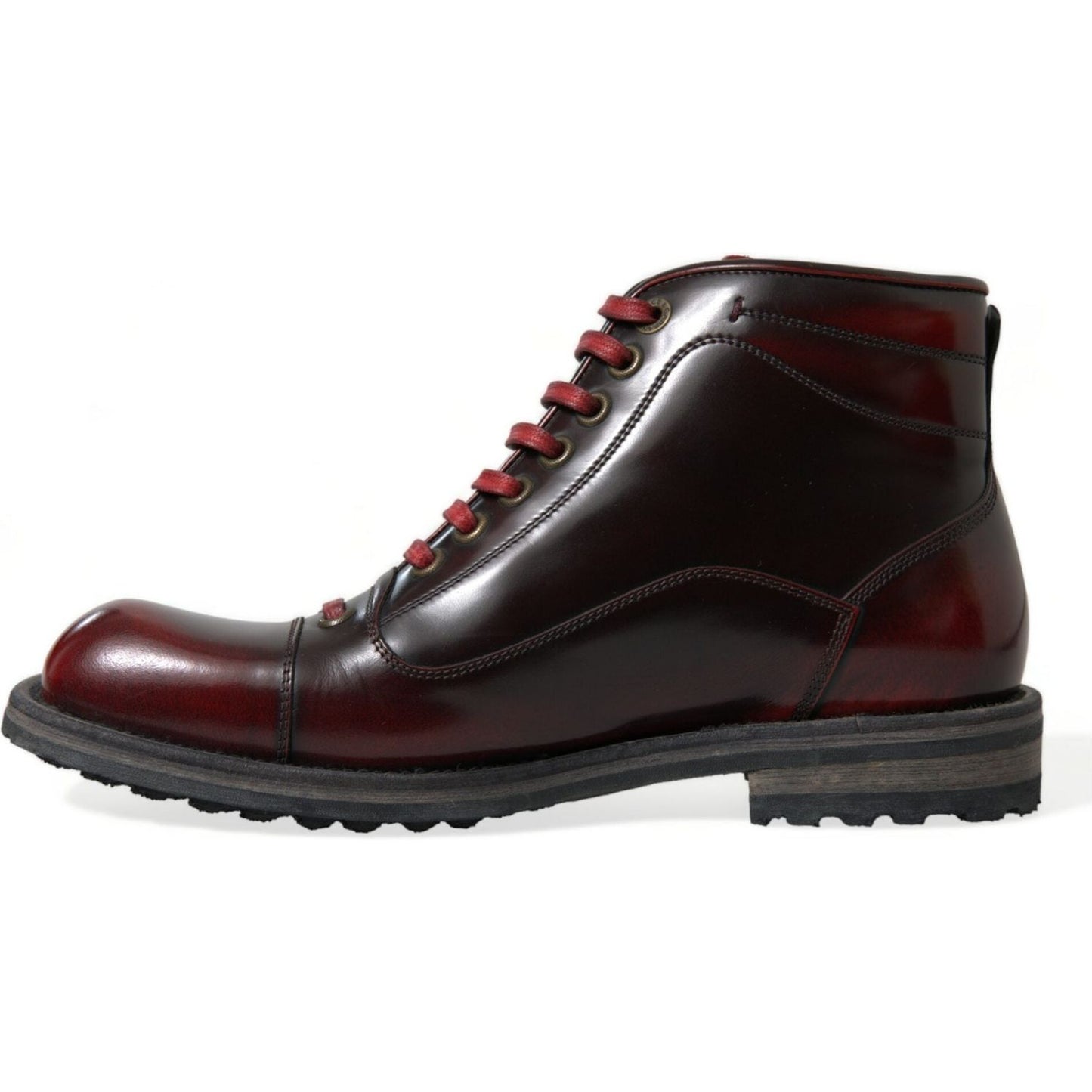 Dolce & Gabbana Dapper Dual-Tone Leather Ankle Boots Dolce & Gabbana