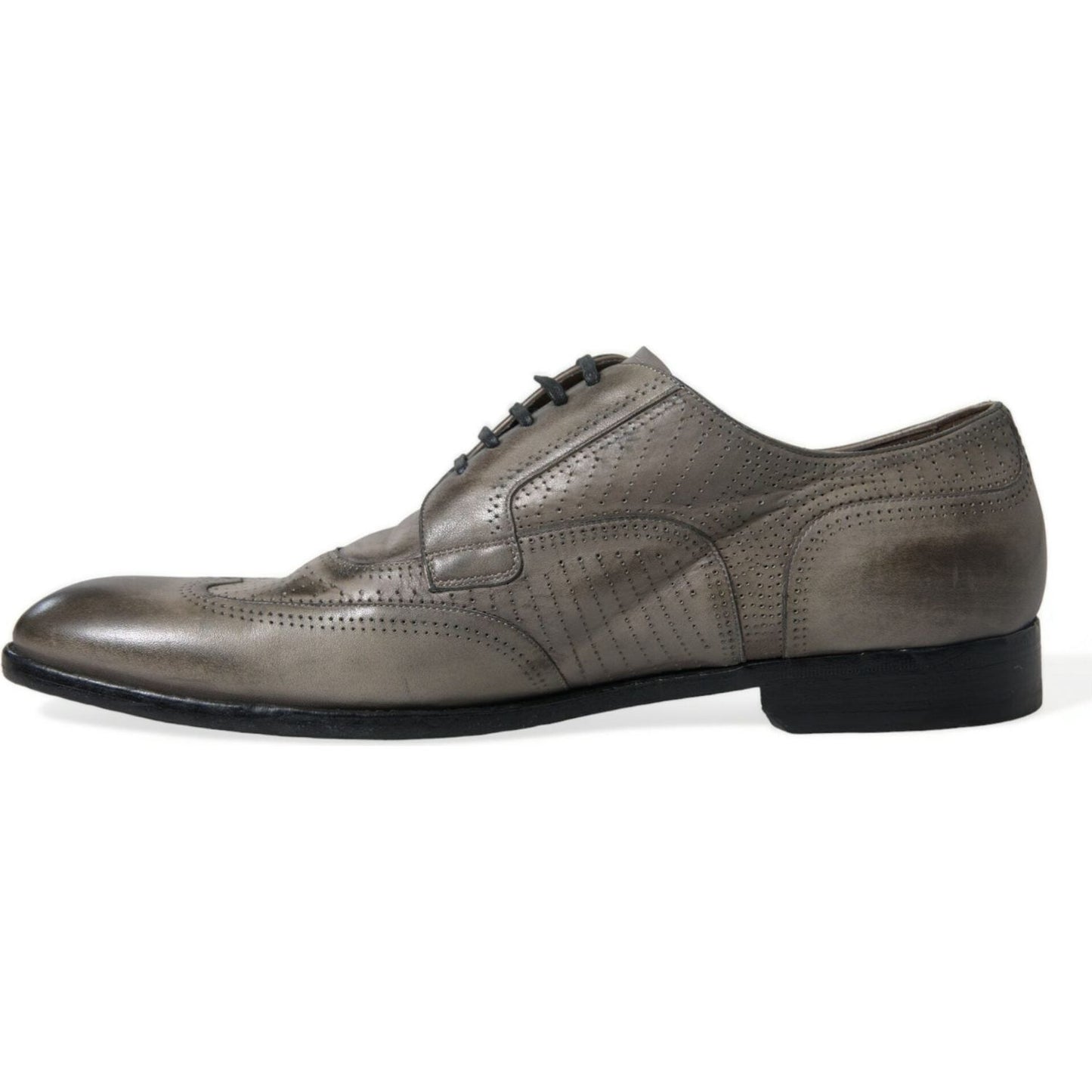 Dolce & Gabbana Elegant Calfskin Derby Lace-Ups Dolce & Gabbana