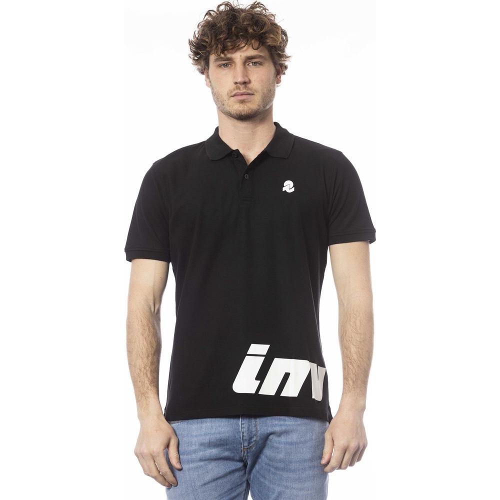 Invicta Black Cotton Men Polo Shirt Invicta