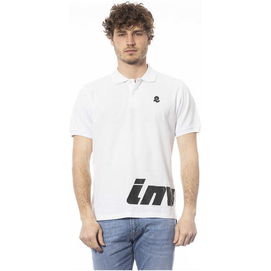 Invicta White Cotton Men Polo Shirt Invicta