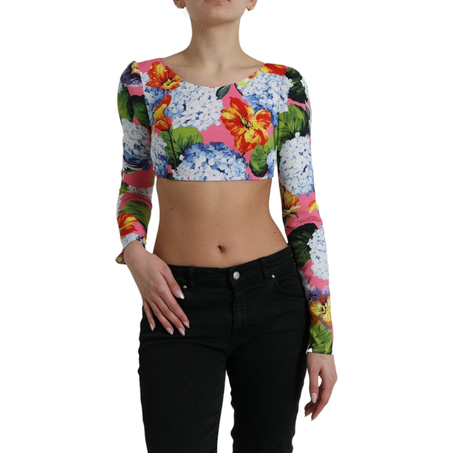 Dolce & Gabbana Floral Elegance Cropped Top Dolce & Gabbana