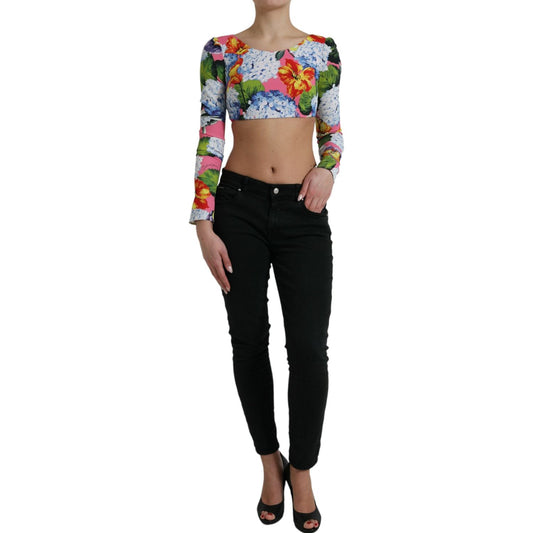 Dolce & Gabbana Floral Elegance Cropped Top Dolce & Gabbana