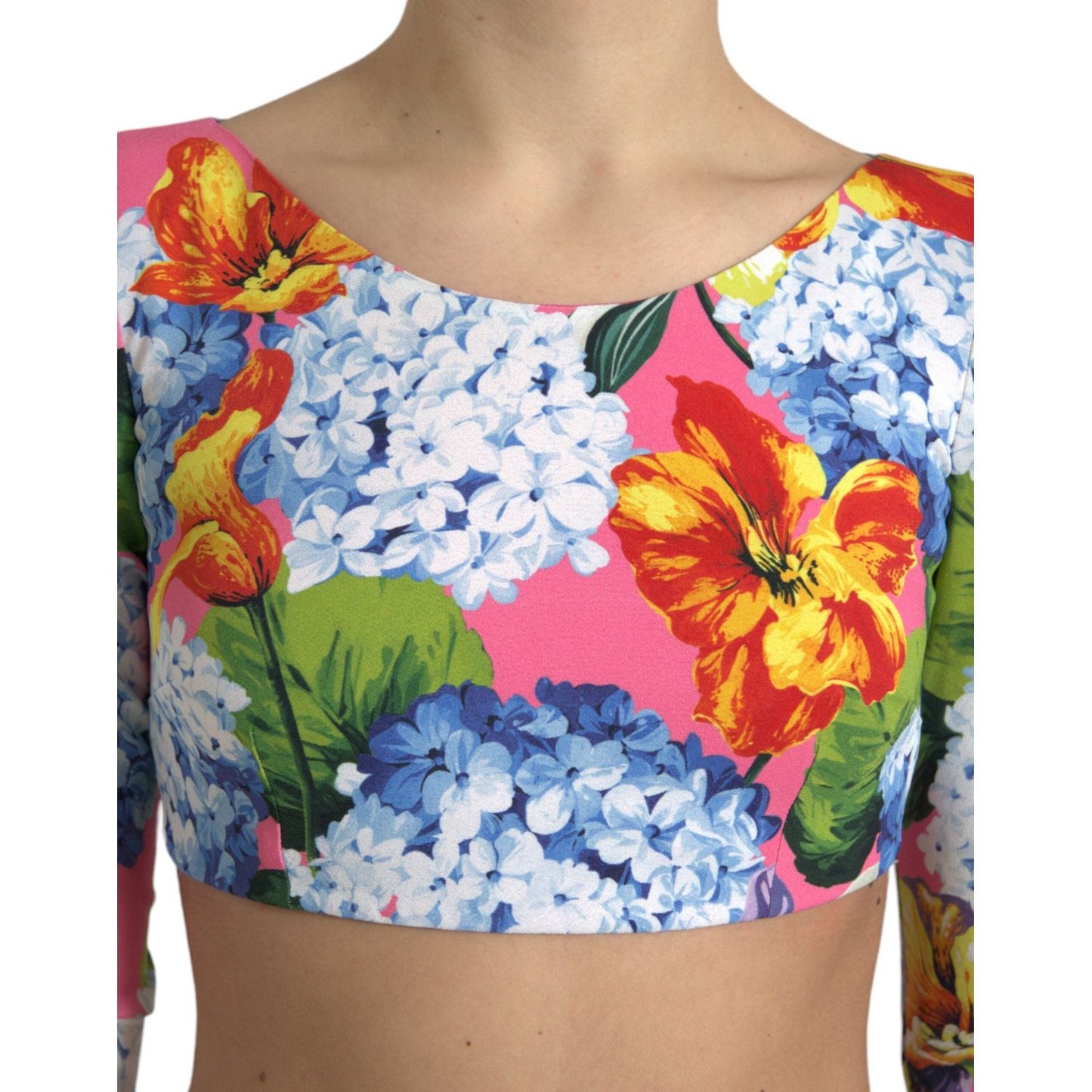 Dolce & Gabbana Floral Elegance Cropped Top Dolce & Gabbana