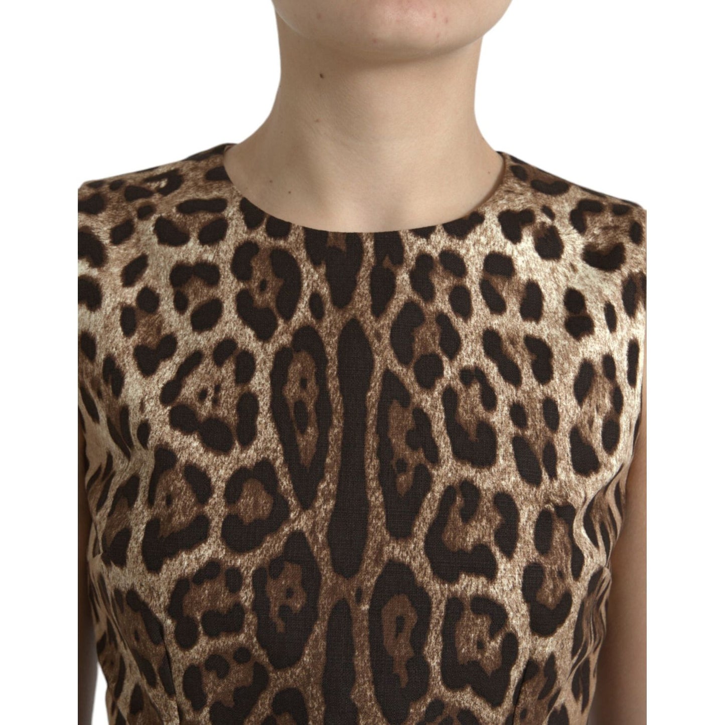 Dolce & Gabbana Sleek Leopard Print Silk-Blend Tank Top Dolce & Gabbana