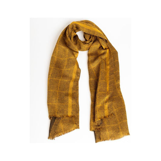 Trussardi Yellow Viscose Men Scarf Trussardi