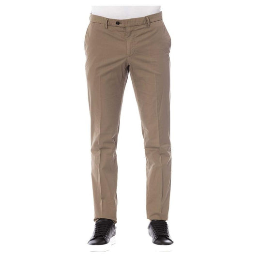 Trussardi Brown Cotton Men Trouser Trussardi