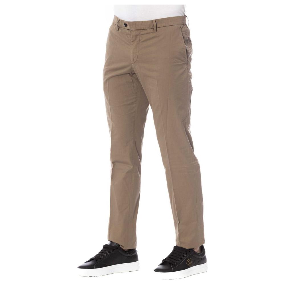 Trussardi Brown Cotton Men Trouser Trussardi