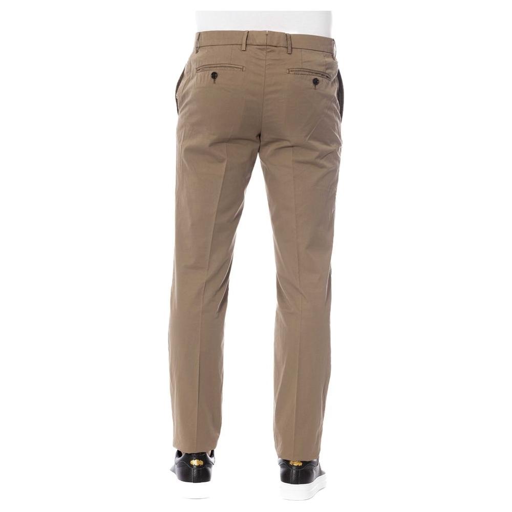 Trussardi Brown Cotton Men Trouser Trussardi