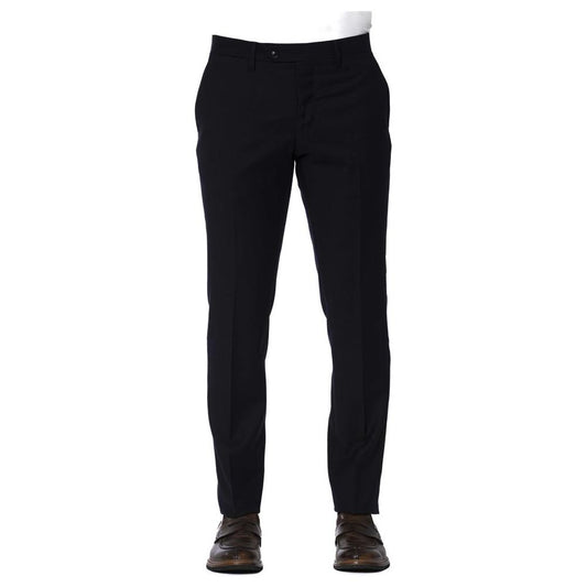 Trussardi Blue Wool Men Pants Trussardi