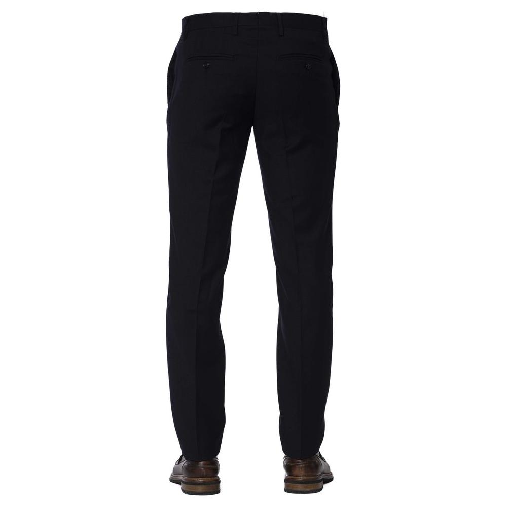 Trussardi Blue Wool Men Pants Trussardi