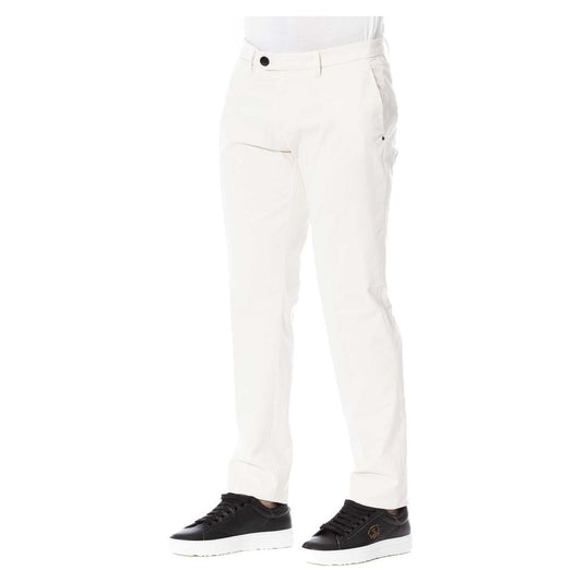 Trussardi White Cotton Men's Trouser Trussardi