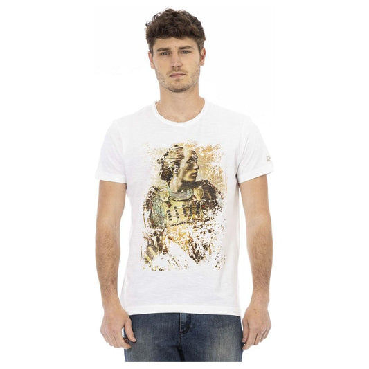 Trussardi Action White Cotton Men's T-Shirt Trussardi Action