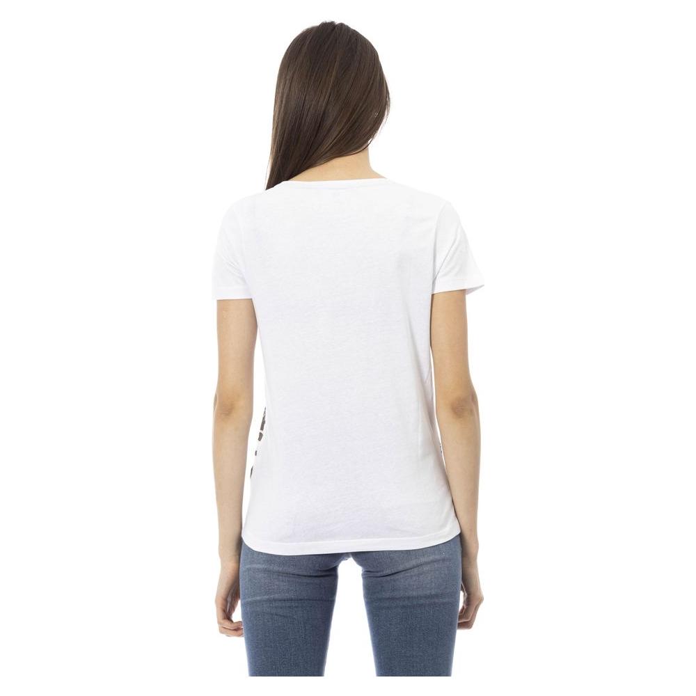 Trussardi Action White Cotton Women T-Shirt Trussardi Action