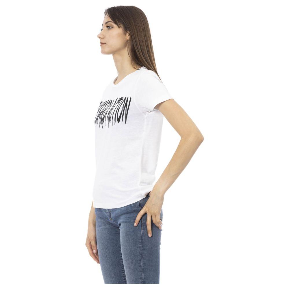 Trussardi Action White Cotton Women T-Shirt Trussardi Action