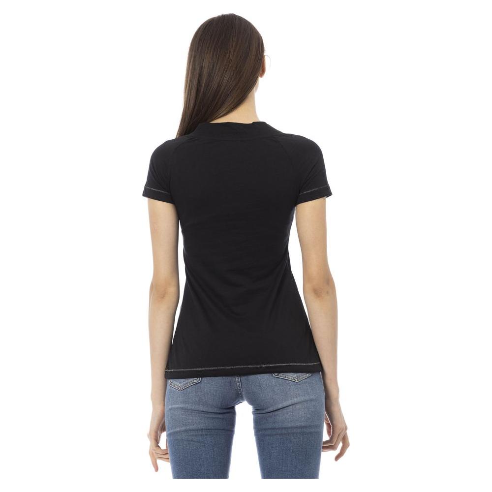 Trussardi Action Black Cotton Women T-Shirt Trussardi Action