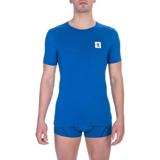 Bikkembergs Blue Cotton Men T-Shirt Twin Pack Bikkembergs