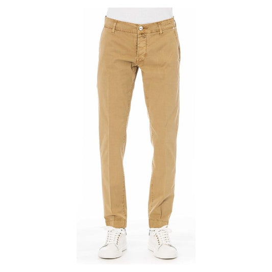 Jacob Cohen Beige Cotton Men Jeans Jacob Cohen