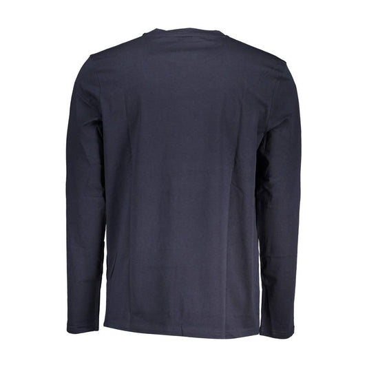 Hugo Boss Chic Blue Long-Sleeved Round Neck Tee Hugo Boss