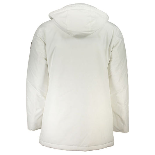 Hugo Boss White Polyamide Men Jacket Hugo Boss