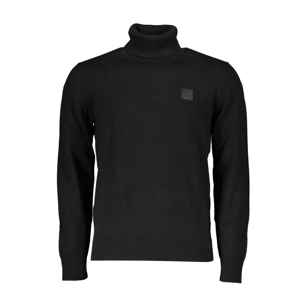 Hugo Boss Elegant Cotton-Cashmere Turtleneck Sweater Hugo Boss