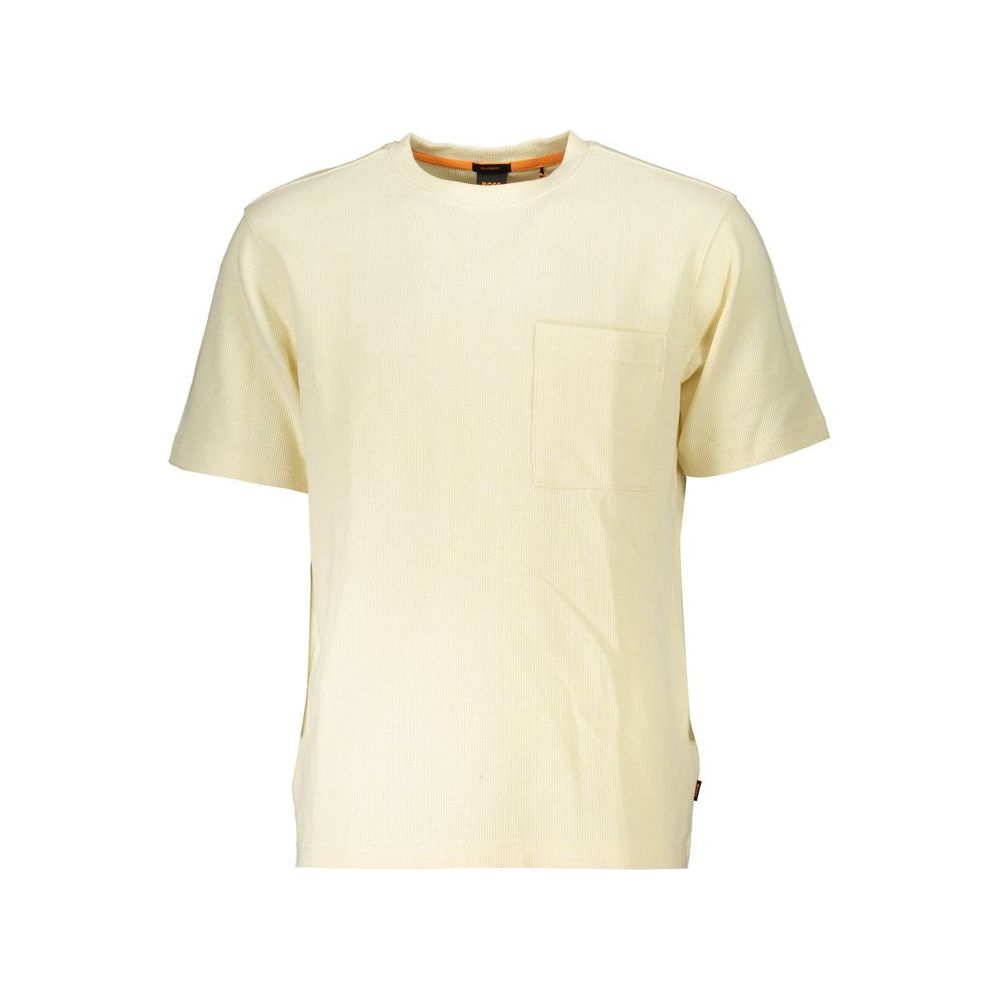 Hugo Boss Beige Relaxed Fit Short Sleeved Sweater Hugo Boss