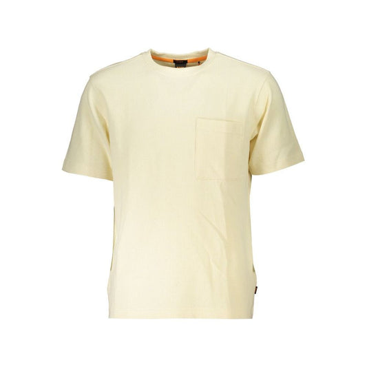 Hugo Boss Beige Relaxed Fit Short Sleeved Sweater Hugo Boss